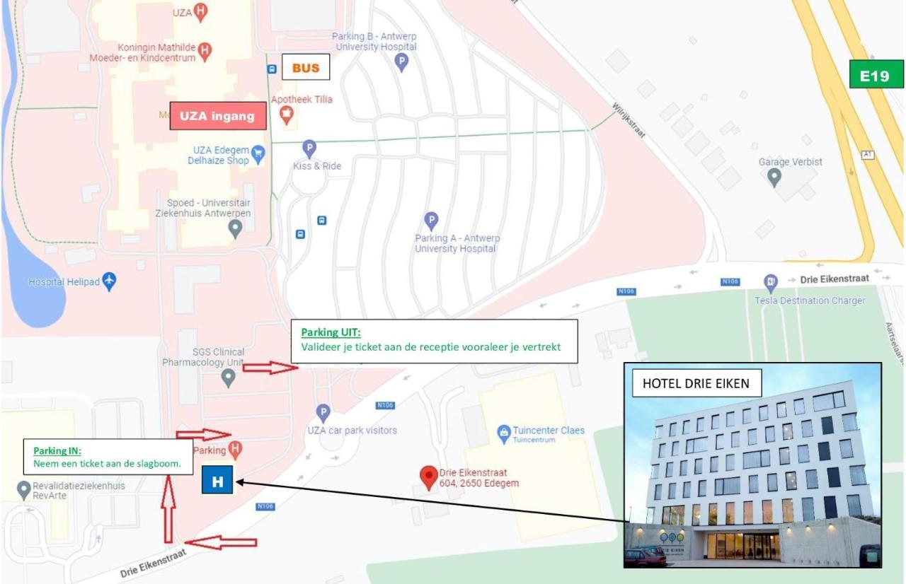 Hotel Drie Eiken Edegem Exterior foto